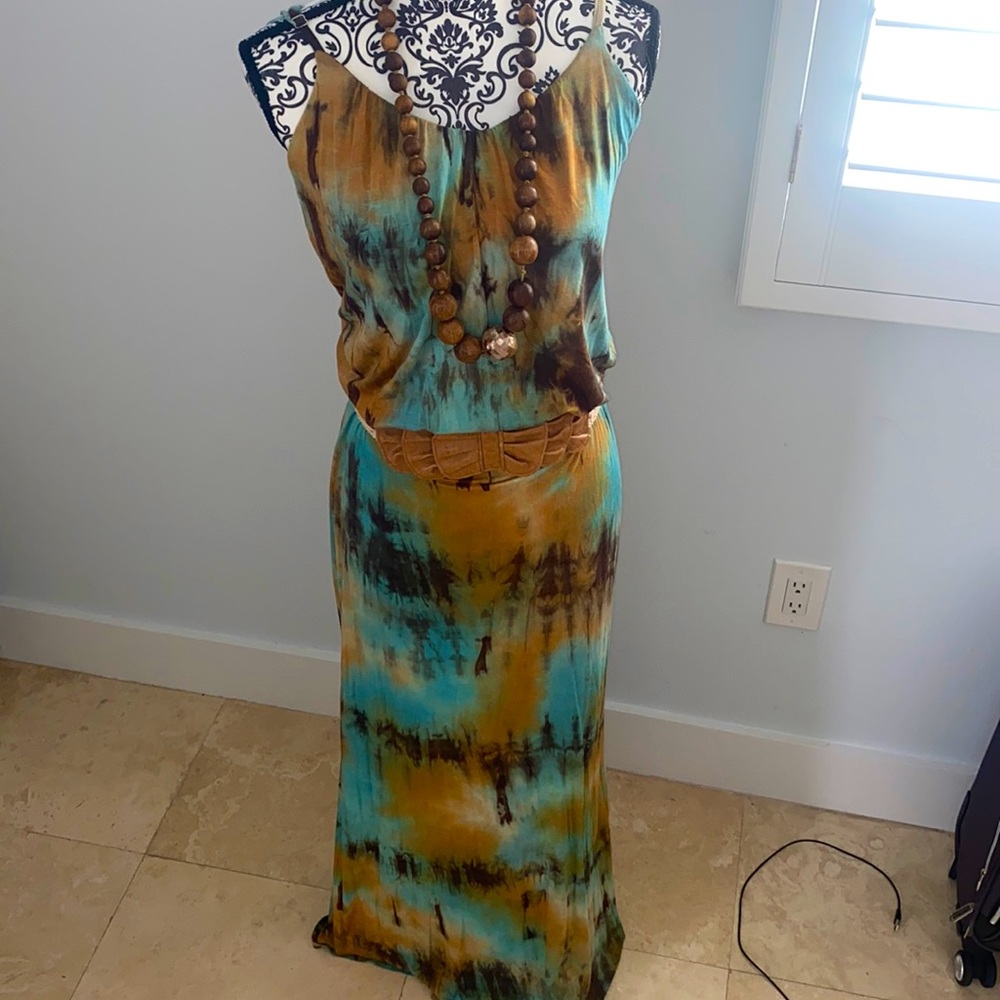Dress maxi tie dyed size medium
